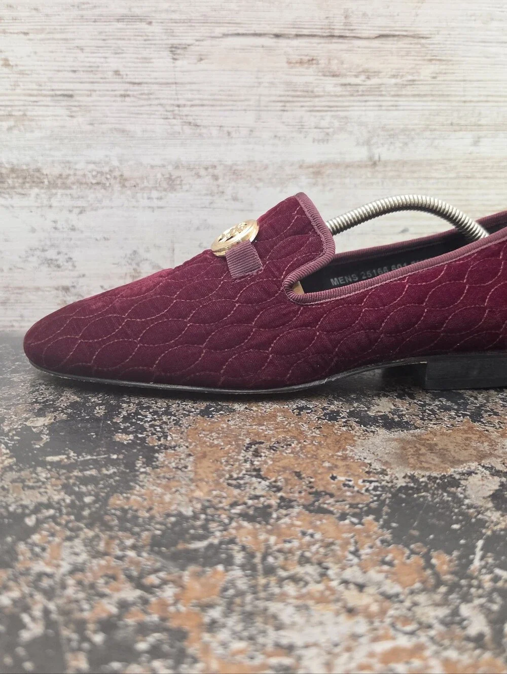 Mens Stacy Adams Valet Bit Loafers Slippers Shoes Sz 9.5 Used 25166 601 Velour